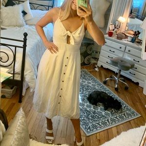 Express white midi dress